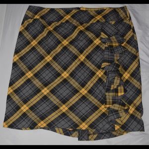 Ashley Stewart plaid pencil skirt